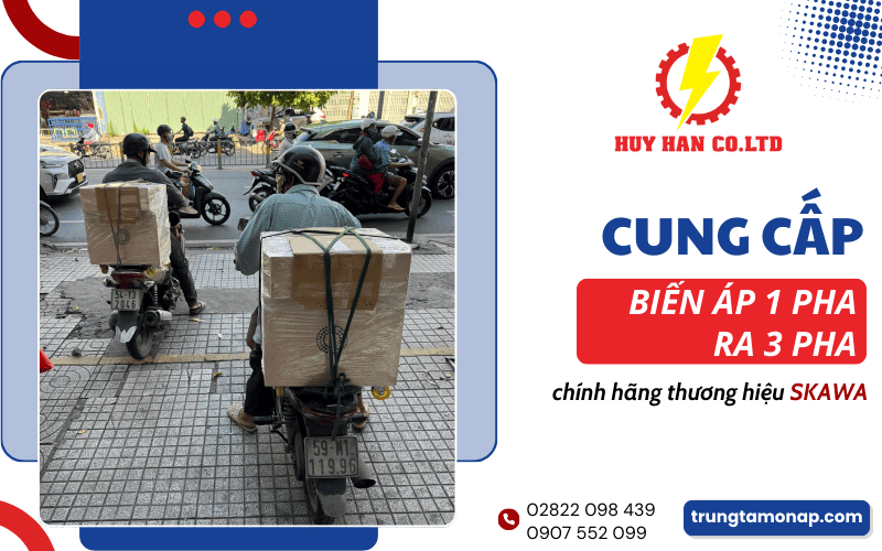 Biến áp 1 pha ra 3 pha Skawa