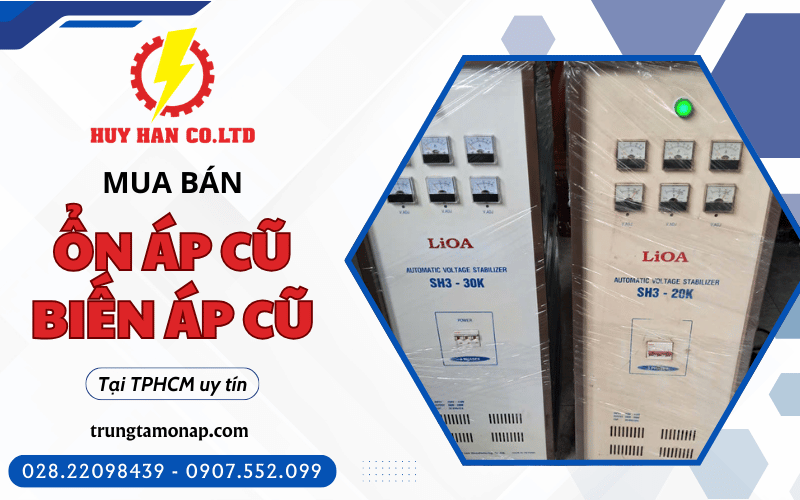 mua bán ổn áp cũ TPHCM, mua bán biến áp cũ TPHCM