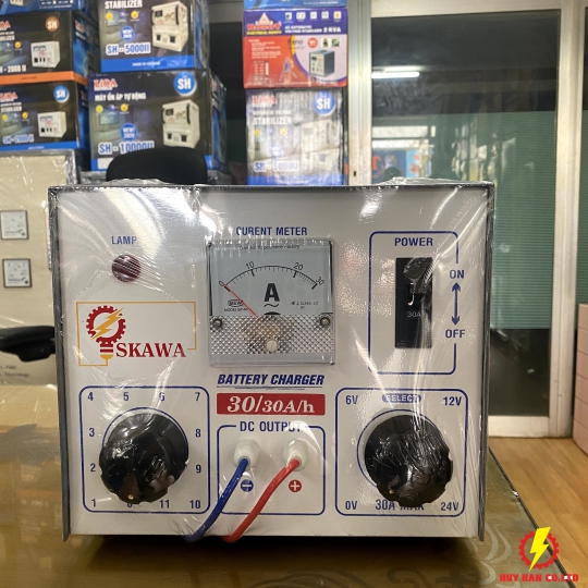 Sạc Bình 30A-6V-12V-24V SKAWA