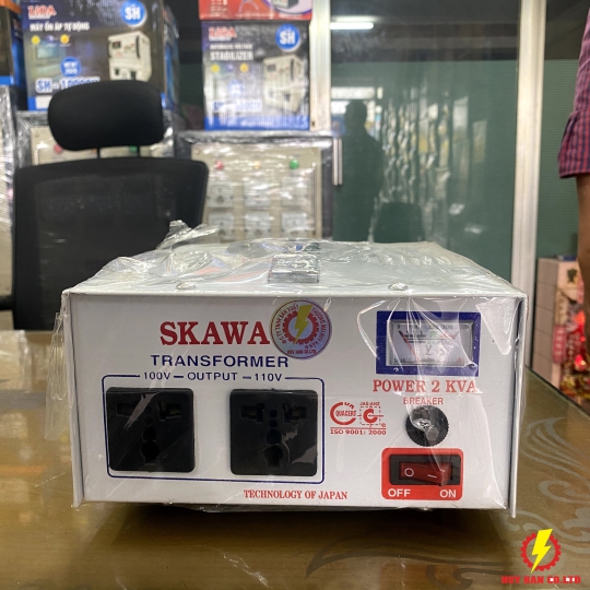 Biến Áp 2KVA-100V-110V SKAWA