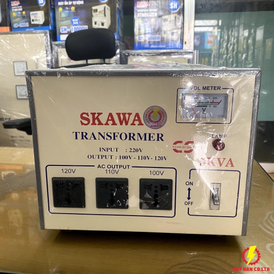 Biến Áp 5KVA-100V-110V-120V SKAWA