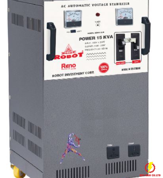 Ổn Áp 15KVA Output:110V-220V ROBOT