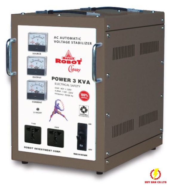 Ổn Áp 3KVA Output:110V-220V ROBOT
