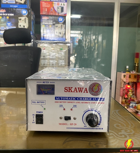 Sạc Bình tự động 15A-12V-24V SKAWA